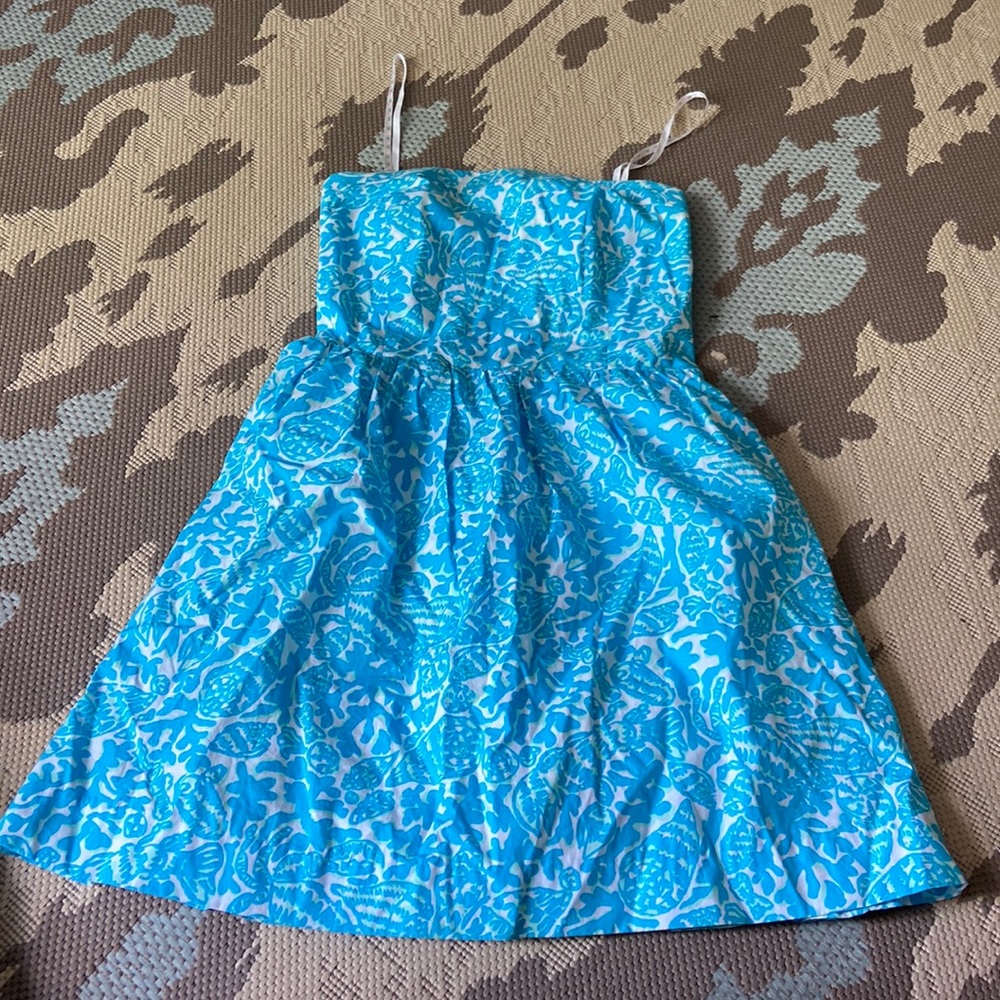 Lilly pulitzer strapless dress